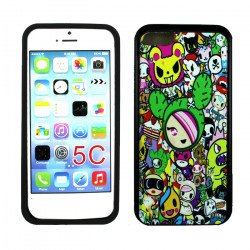 iPhone 5C Gummy Design Case (Cute Cartoon)